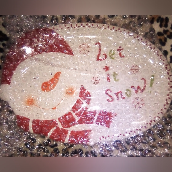 Loblolly Pine Let It Snow Holiday Serving Plate - Picture 2 of 4